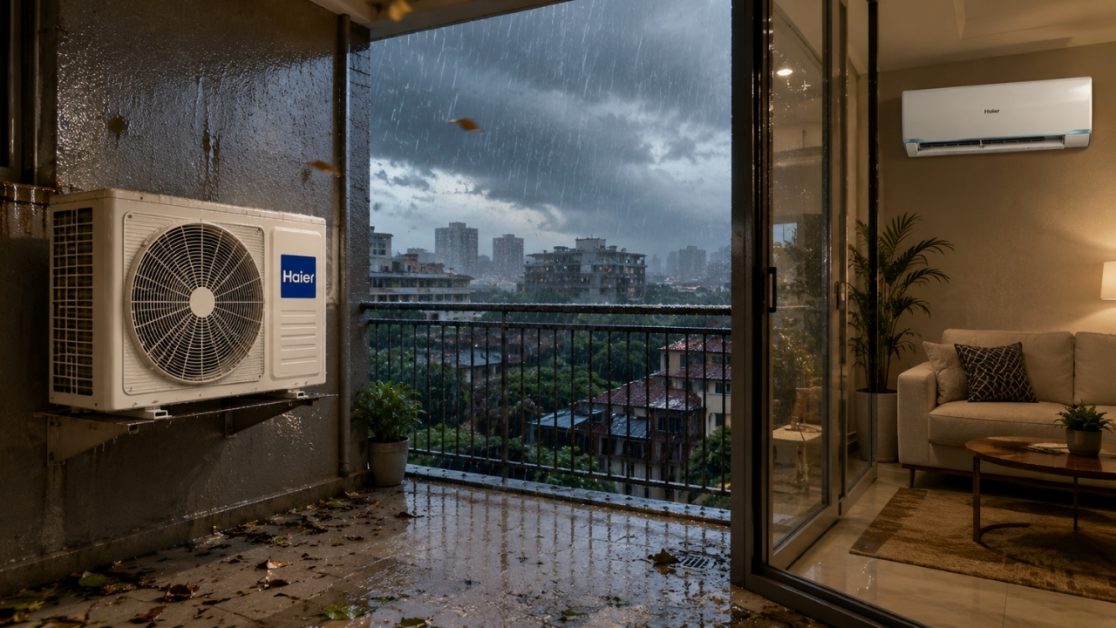 Outdoor AC Units Withstand Rain in Indian Weather