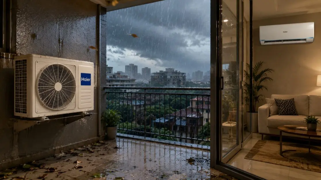 Outdoor AC Units Withstand Rain in Indian Weather