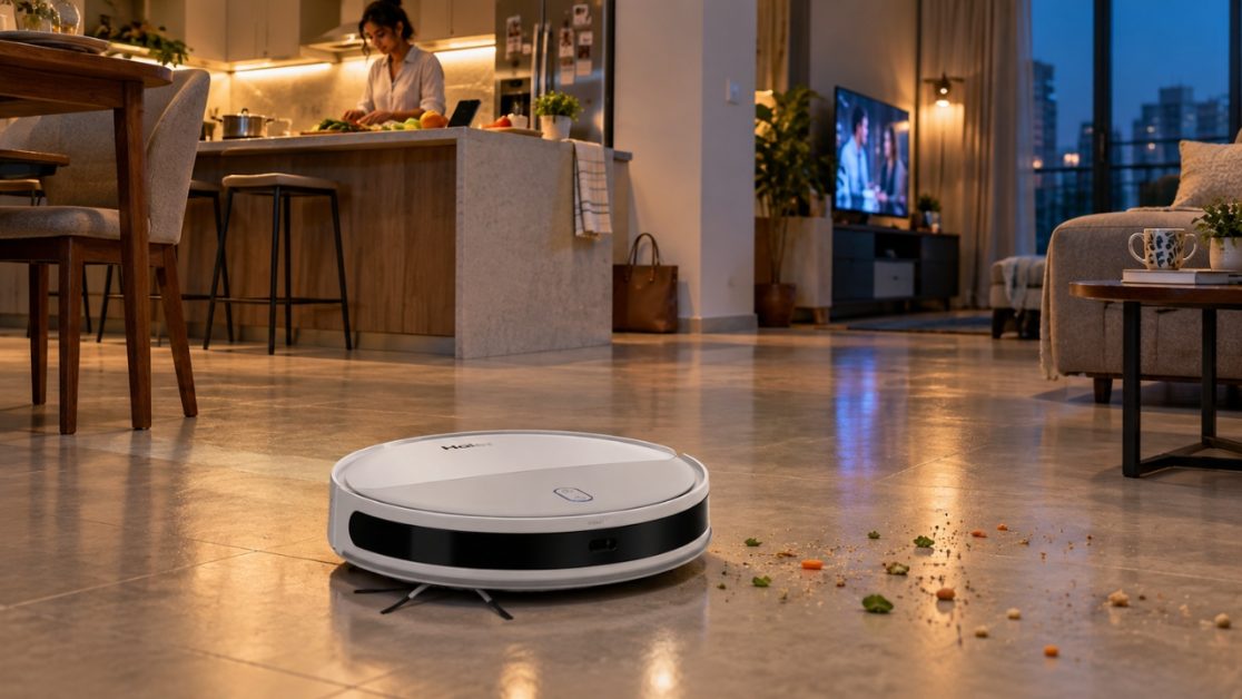 Robot vacuum cleaner keeps your home clean