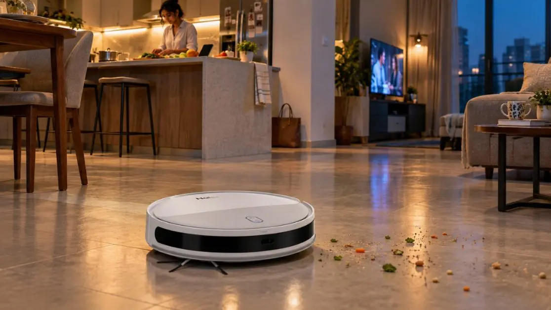 Robot vacuum cleaner keeps your home clean