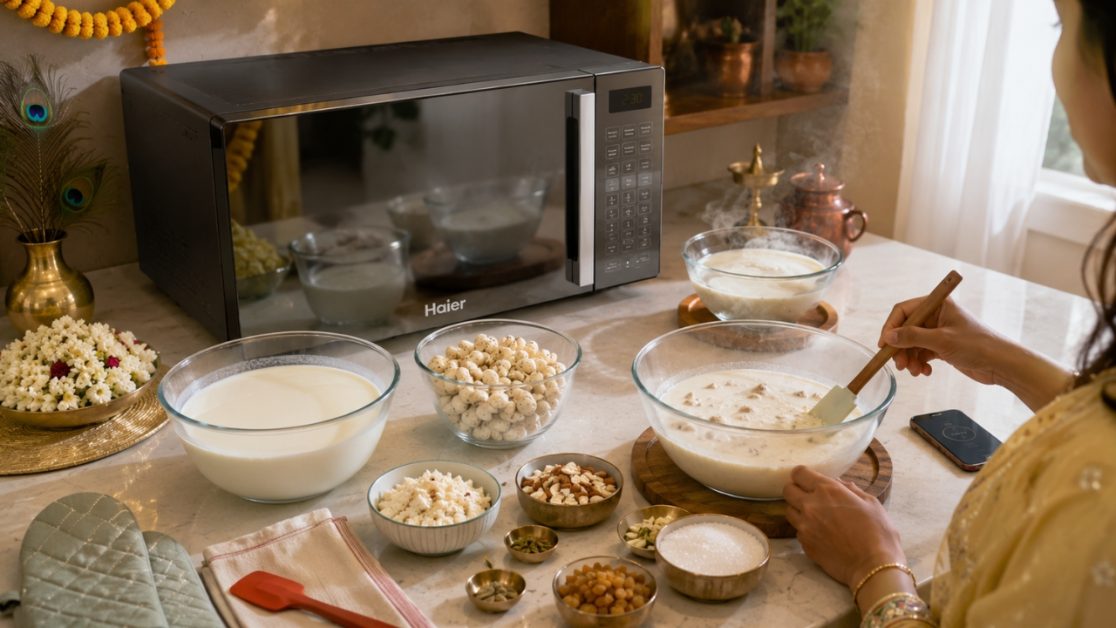 Simple festive cooking with microwave