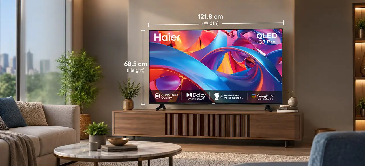 How big is a 55-Inch TV in CM? A Complete Buying Guide on Sizing and Price