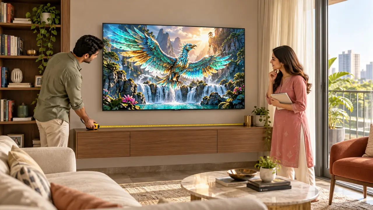 Choose perfect TV size according to your room