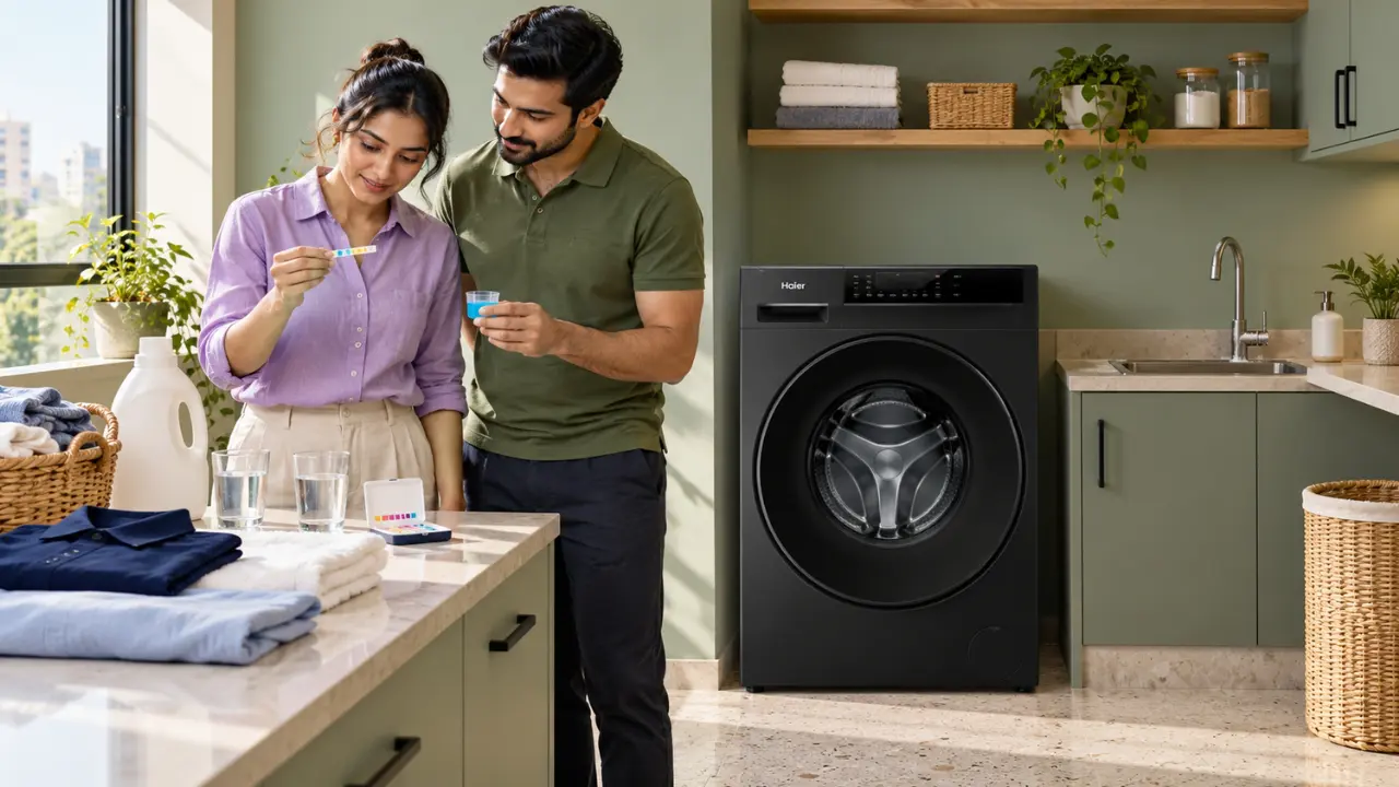 Detergent Quantity Change for Hard Water in a Front Load Washing Machine