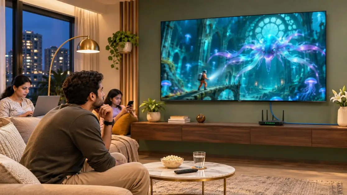 Ethernet Is Connected to TV