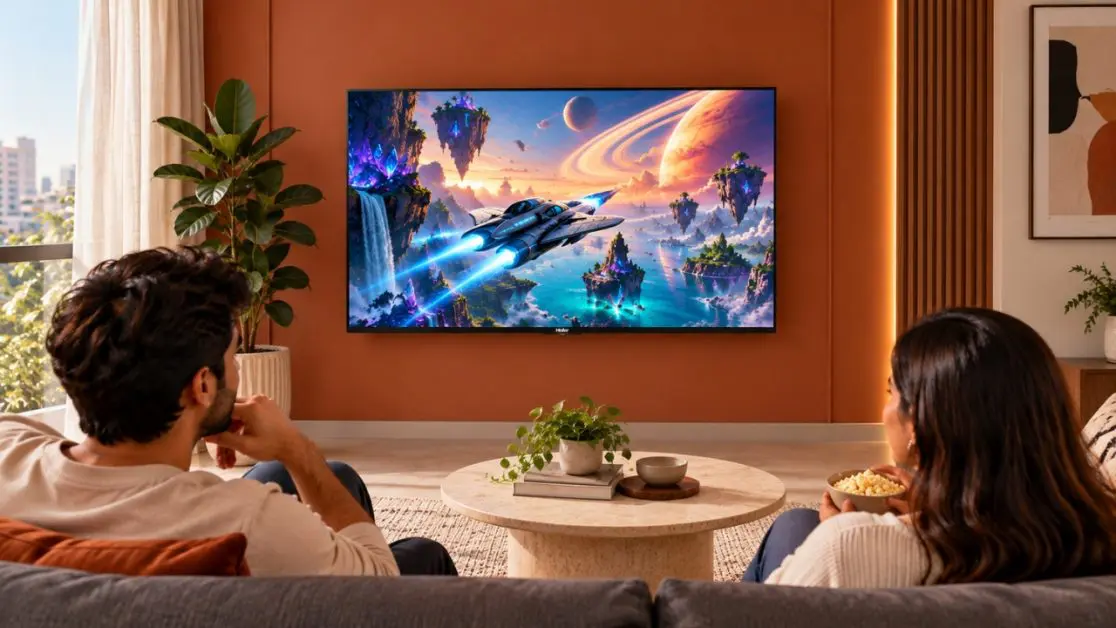 Get 43 inch TV home