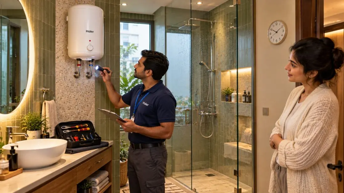 How many times should the Geyser be serviced