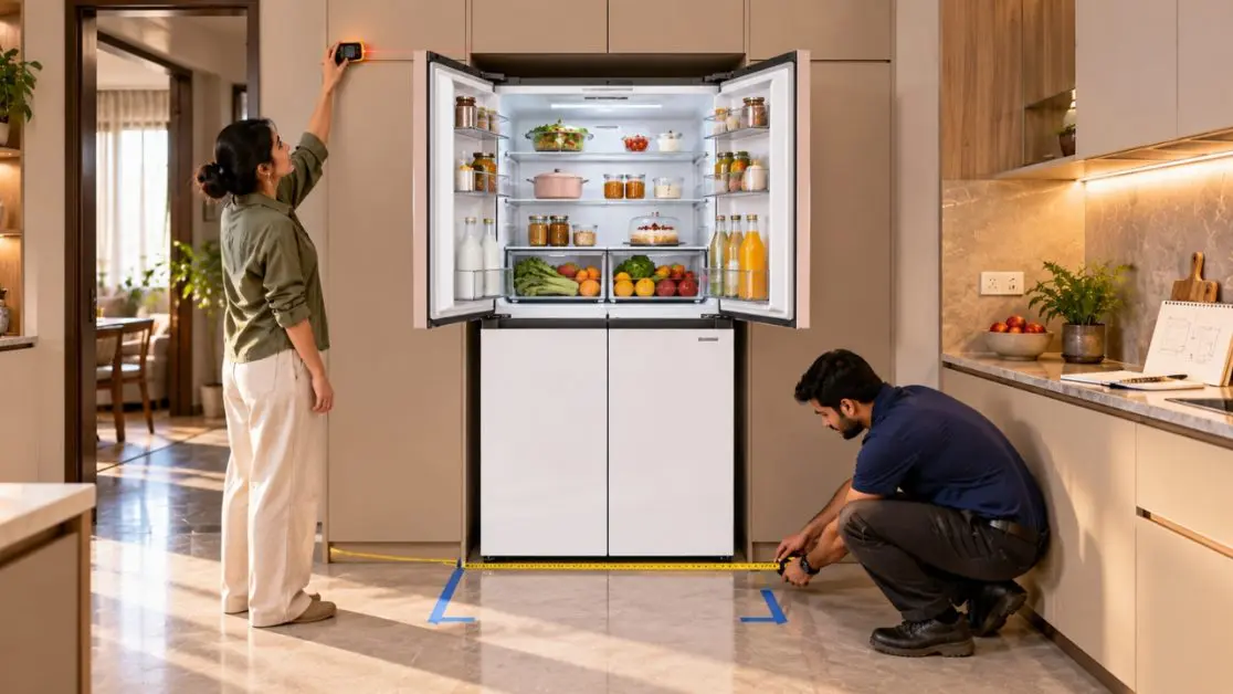 Measure the Space for your refrigerator