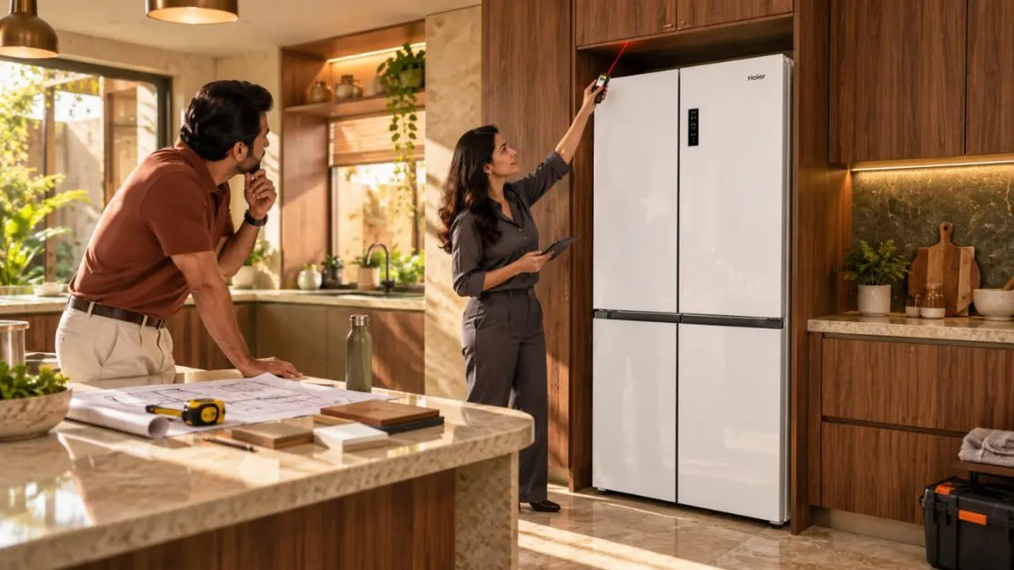 Proper height of a refrigerator for Indian kitchen