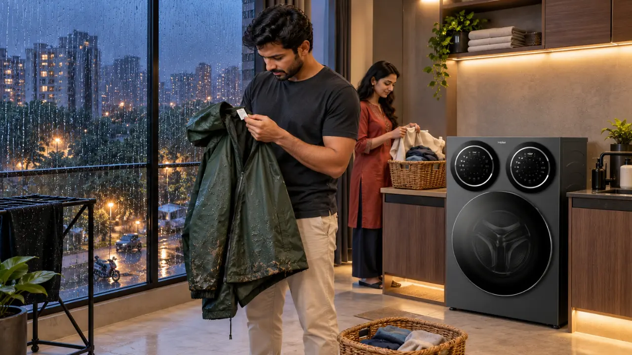 Wash a Raincoat or Waterproof Jacket in a Washing Machine